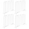 mDesign Versatile Metal Wire Closet Shelf Divider and Separator, 4 Pack